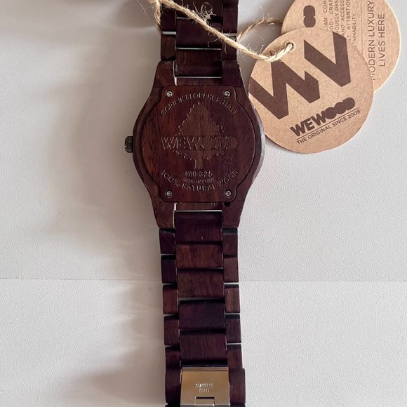 WeWood Chocolate Kappa Watch NIB - Picture 5 of 8